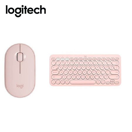 KIT LOGITECH TECLADO K380 ROSE 920-009594 + MOUSE PEBBLE M350 ROSE 910-005769*