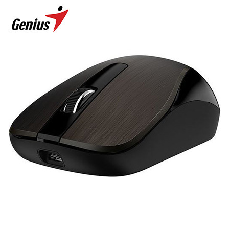 MOUSE GENIUS ECO-8015 WIRELESS BLUEEYE BATERIA RECARGABLE CHOCOLATE (31030005404)*