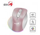 MOUSE GENIUS ERGO 9000S PRO DUAL RECARGABLE WIRELESS/BT 6-BOT SILENT RGB PINK (31030039403)