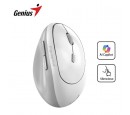 MOUSE GENIUS ERGO 8350S AI COPILOT DUAL WIRELESS/BLUETOOTH VERTICAL 6-BOT SILENT ERGONOMICO WHITE GREY (31030041401)