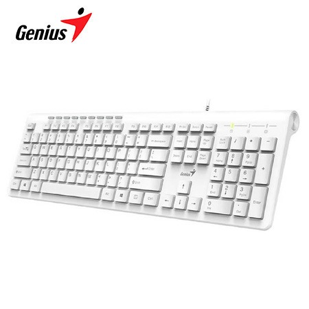 TECLADO GENIUS SLIMSTAR 230 USB MULTIMEDIA WHITE (31310010403)