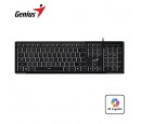 TECLADO GENIUS SLIMSTAR 820 RETROILUMINADO AI COPILOT USB SP BLACK (31310055401)