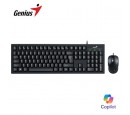 TECLADO GENIUS + MOUSE KM-100SE AI COPILOT USB BLACK (31330009401)
