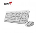 TECLADO GENIUS + MOUSE LUXEMATE Q8000 TKL WIRELESS USB MULTIMEDIA SP WHITE (31340013410)