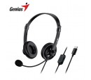 AUDIFONO C/MICROF. GENIUS HS-230U USB-C BLACK (31710021403)