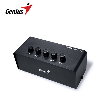 CONMUTADOR DE AUDIO GENIUS SWITCHING BOX PARA 5 PARLANTES (31720015100)