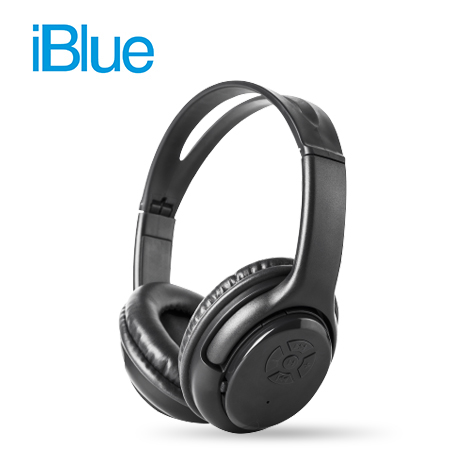 AUDIFONO IBLUE HQ STEREO BASS BLUETOOTH BLACK (PN 46162BT-BK)