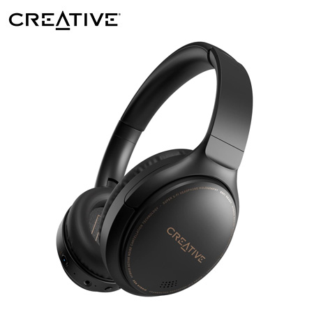 AUDIFONO C/MICROF. CREATIVE ZEN HYBRID BT/3.5MM 27H NOISE-CANCELLING USB-C BLACK (51EF1010AA001)