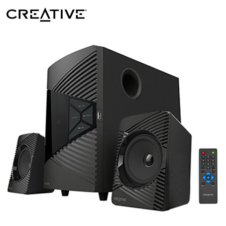 PARLANTE CREATIVE E2500 30W 2.1 BT/ FM/ USB/ 3.5MM BLACK (51MF0485AA000)