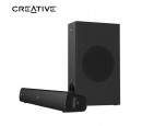 PARLANTE CREATIVE SOUND BAR STAGE V2  2.1 80W/160W BT/USB/3.5MM/TV ARC/OPTICO SB SURROUND 220V BLACK (51MF8375AA001)