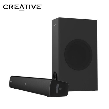 PARLANTE CREATIVE SOUND BAR STAGE V2  2.1 80W/160W BT/USB/3.5MM/TV ARC/OPTICO SB SURROUND 220V BLACK (51MF8375AA001)