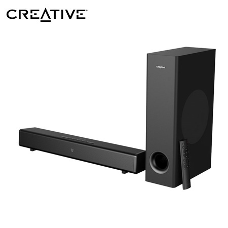 PARLANTE CREATIVE SOUND BAR STAGE 360 2.1 120W/240W BT/HDMI 2.0/HDMI ARC/OPTICA DOLBY ATMOS 220V BLACK (51MF8385AA000)