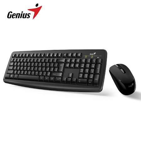 TECLADO GENIUS + MOUSE WIRELESS SMART KM-8100 USB MULTIMEDIA BLACK (31340004401)