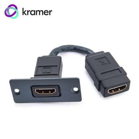PLACA DE PARED KRAMER W-H(W-HDMI)(B) INSERCION HDMI (85-0009399)