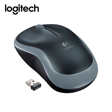 MOUSE LOGITECH M185 WIRELESS GRAY (910-002225)*