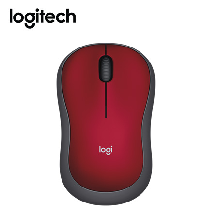 MOUSE LOGITECH M185 WIRELESS RED (910-003635)