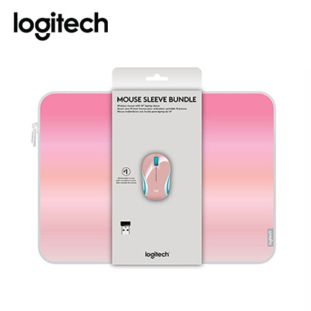 KIT FUNDA LOGITECH + MINI MOUSE M187 P/NOTEBOOK 14" PINK SUNSET (PN 910-005736)