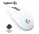 MOUSE LOGITECH G203 LIGHTSYNC OPTICAL 8000 DPI RGB WHITE (910-005791)