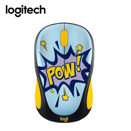 MOUSE LOGITECH M317C WIRELESS POW YELLOW/BLACK (910-006122)