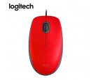 MOUSE LOGITECH M110 SILENT OPTICO USB RED (910-006755)