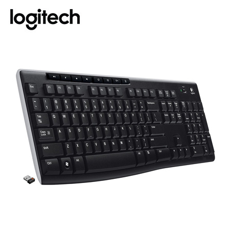 TECLADO LOGITECH K270 WIRELESS UNIFYING USB SP BLACK (920-004426)