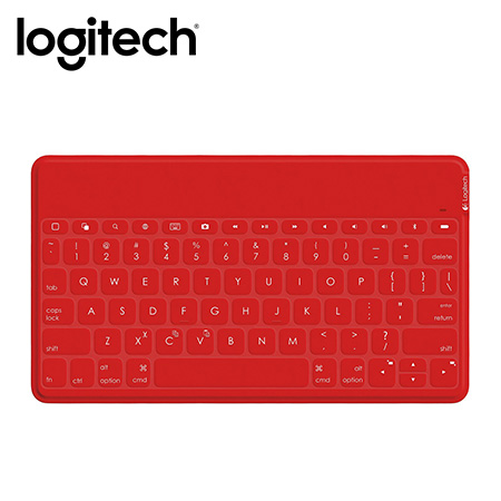 TECLADO LOGITECH KEYS-TO-GO P/IPAD/APPLE TV BLUETOOTH RED (PN 920-006722)