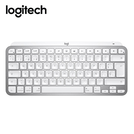 TECLADO LOGITECH MX KEYS MINI MULTI-DEVICE BT ILUMINADO PALE GREY SP (920-010477)