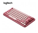 TECLADO LOGITECH POP KEYS MULTI-DEVICE WIRELESS/BT CORAL ROSE (920-010715)