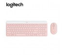 TECLADO LOGITECH + MOUSE MK470 WIRELESS SLIM USB ROSE (920-011312)