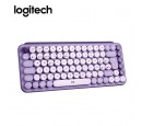 TECLADO LOGITECH POP KEYS MULTI-DEVICE WIRELESS/BT COSMOS LAVENDER LILAC (920-011519)