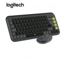 TECLADO LOGITECH + MOUSE POP ICON BLUETOOTH/WIRELESS SP / COPILOT/ GRAPHITE (920-013052)