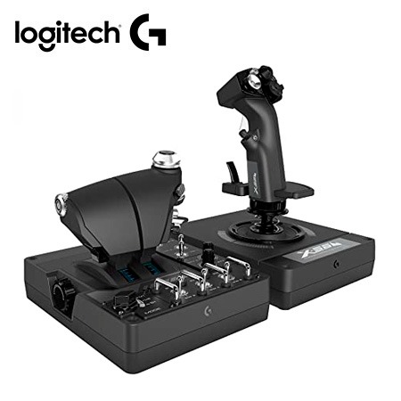 JOYSTICK LOGITECH G X56 HOTAS SIMULADOR PROFESIONAL DE VUELO/ESPACIAL CON ACELERADOR (945-000058)