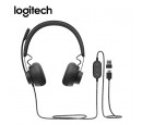 AUDIFONO C/MICROF. LOGITECH B2B ZONE WIRED USB/USB-C TEAMS BLACK (981-000871)