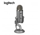 MICROFONO BLUE YETI USB STREAMING CARDIOID / OMNI / BI LED SILVER (988-000506)