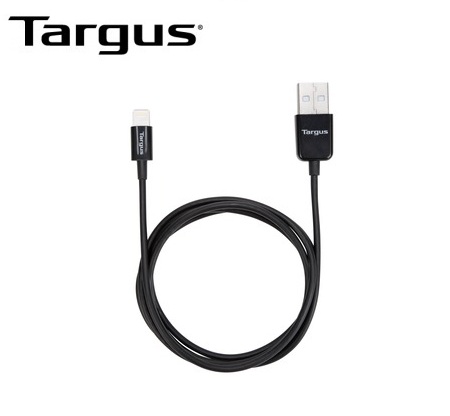 CABLE USB TARGUS P/SMARTPHONE & TABLET CARGA/SINCRONIZACION 1M LIGHTNING BLACK (PN ACC961BT)