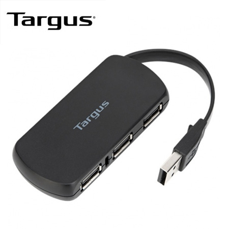 HUB USB TARGUS 4 PORT USB-A 2.0 BLACK (ACH114LP)