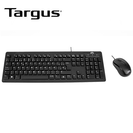 TECLADO + MOUSE MTG BY TARGUS USB SP BLACK (AKM617ESLA)