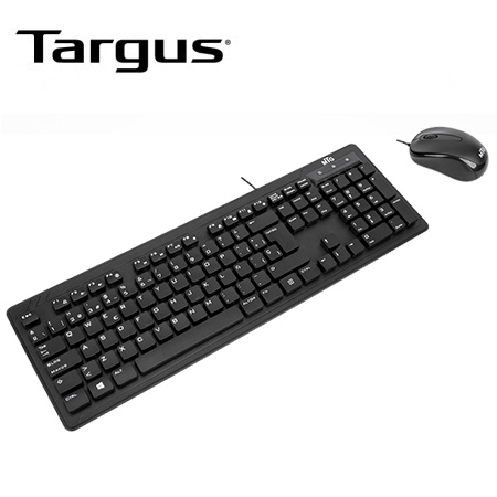 TECLADO + MOUSE MTG BY TARGUS USB SP BLACK (AKM617ESLP)