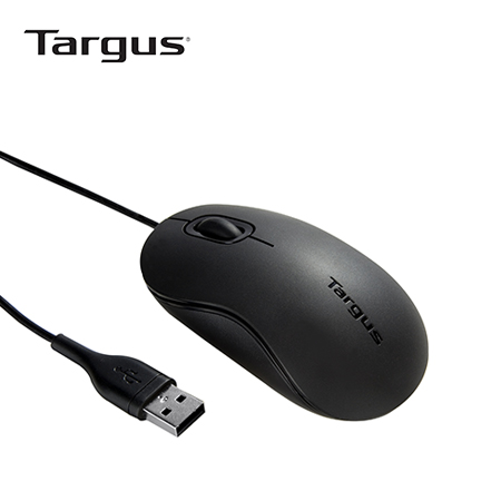 MOUSE TARGUS OPTICAL USB BLACK (PN AMU80US)