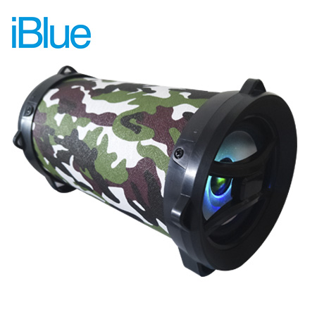 PARLANTE IBLUE BAZOOKA BLUETOOTH USB/MICRO SD/FM/AUX 5W CAMUFLADO (PN CH-M01CM )