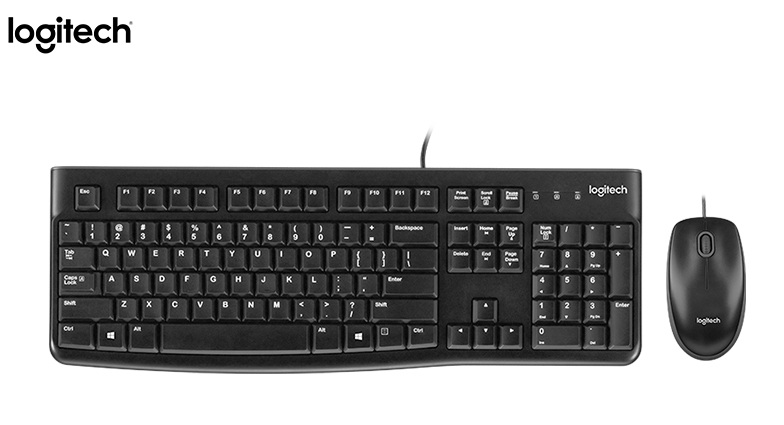 TECLADO LOGITECH + MOUSE MK120 USB SP BLACK (PN 920-004428)