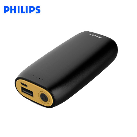 BATERIA PORTATIL PHILIPS DLP5206 4000MAH / 01 USB / MED CARGA BLACK/YELLOW (PN DLP5206YL)*