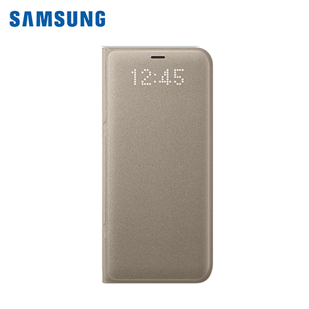 ESTUCHE SAMSUNG P/GALAXY S8 LED VIEW COVER GOLD (PN EF-NG950PFEGWW)*