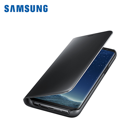 ESTUCHE SAMSUNG P/GALAXY S8 PLUS CLEAR VIEW STANDING COVER BLACK  (PN EF-ZG955CBEGWW)*