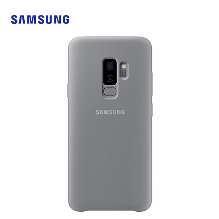 ESTUCHE SAMSUNG P/GALAXY S9 PLUS SILICONE COVER GRAY (PN EF-PG965TJEGWW)*