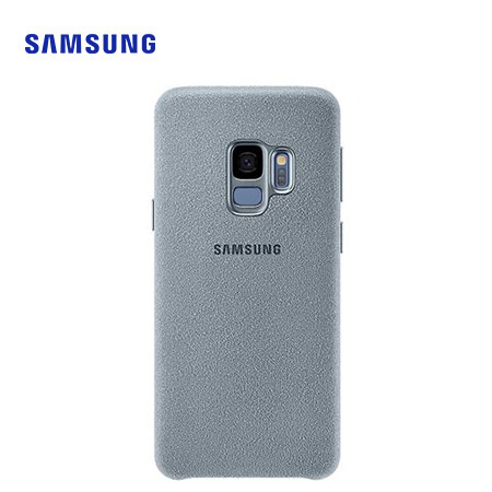 ESTUCHE SAMSUNG P/GALAXY S9 PLUS ALCANTARA COVER SILVER (PN EF-XG965AMEGWW)*