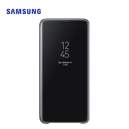 ESTUCHE SAMSUNG P/GALAXY S9 PLUS CLEAR VIEW STANDING COVER BLACK  (PN EF-ZG965CBEGWW)*