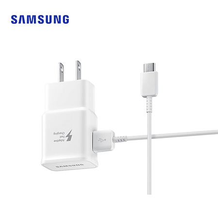 CARGADOR D/PARED SAMSUNG EP-TA20 TIPO C 2AMP FAST CHARGING P/GALAXY S8/S8+/S9/S9+/NOTE8 WHITE (PN EP-TA20JWSCGMX)