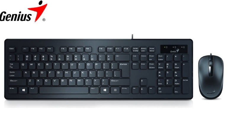 TECLADO GENIUS + MOUSE SLIMSTAR C130 USB SP BLACK (PN 31330208102)