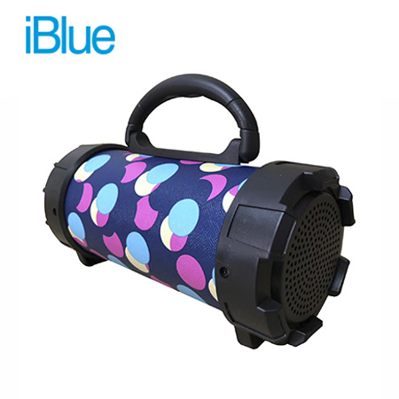 PARLANTE IBLUE MINI BAZOOKA BLUETOOTH USB/MICRO SD/FM/AUX 4W BUBBLE (PN HSF18-BB)**